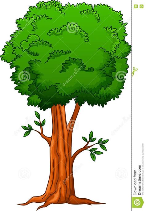 Cartoon big tree stock vector. Illustration of drawing - 75316382 ...