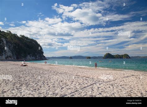 Hahei Beach Coromandel Peninsula North Island New Zealand Stock