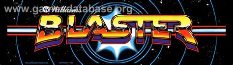 Blaster Arcade Artwork Marquee