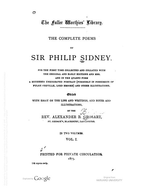 complete poems  sir philip sidney john addington symonds project