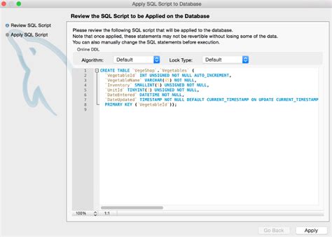 How To Create A Table In Mysql Workbench Using The Gui Database Guide