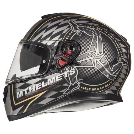 Casco Integral Mt Thunder Sv Isle Of Man Gold Tienda Motos Hospitalet