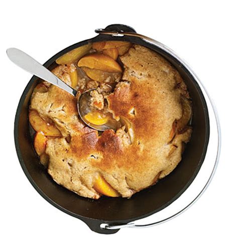 Dutch-Oven Peach Cobbler