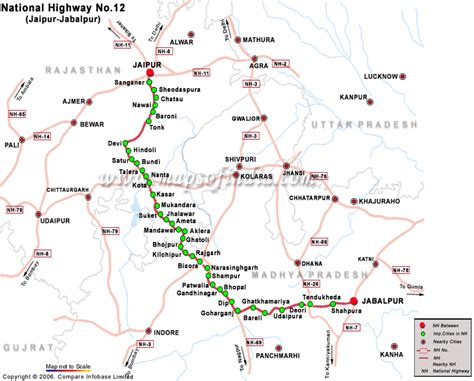 National Highway Road Map Tourist Map Of English