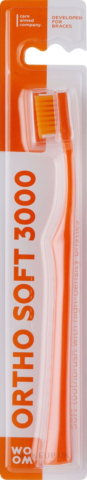 Woom Ortho Soft Toothbrush Soft Orthodontic Toothbrush Orange