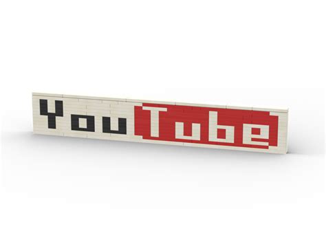 Lego Moc Youtube Logo By 10greg Rebrickable Build With Lego