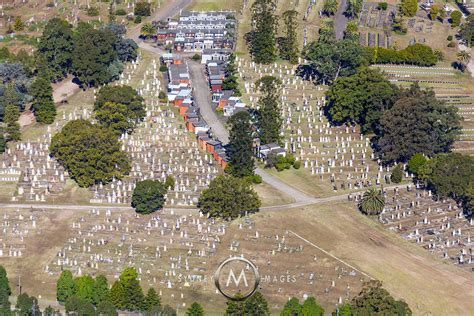 Aerial Stock Image Rookwood Cemetery