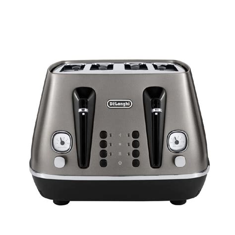 Delonghi Distinta Titanium 4 Slice Toaster - Noel Leeming