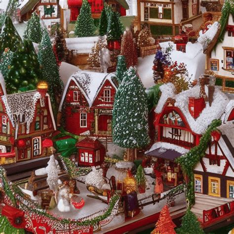 Old Victorian Christmas Town Village · Creative Fabrica