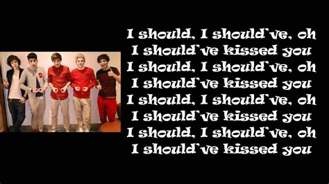 One Direction I Should Have Kissed You Full Song Lyrics Pictures Youtube