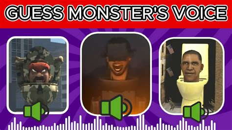 Guess The Monsters Voice Putin Toilet Dj Skibidi Toilet Skibidi