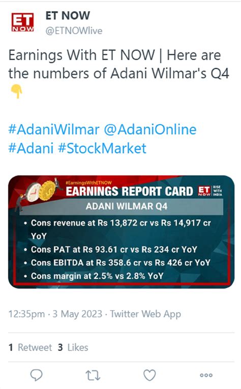 Adani Wilmar quarterly results: Fortune refined oil maker's Q4FY23 ...