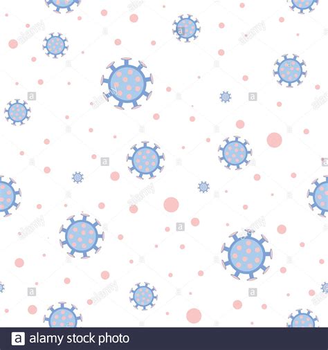 Bacteria Icon Isolated Seamless Pattern On White Background Bacteria