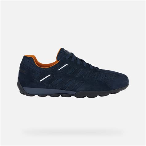 Geox Snake Men S Navy Low Top Sneakers Geox