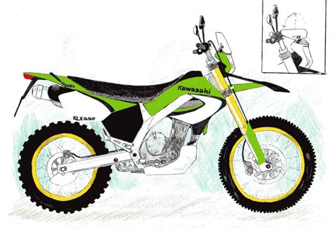 VOROMV Moto Bocetos Kawasaki KLE Y KLX 650 Twin