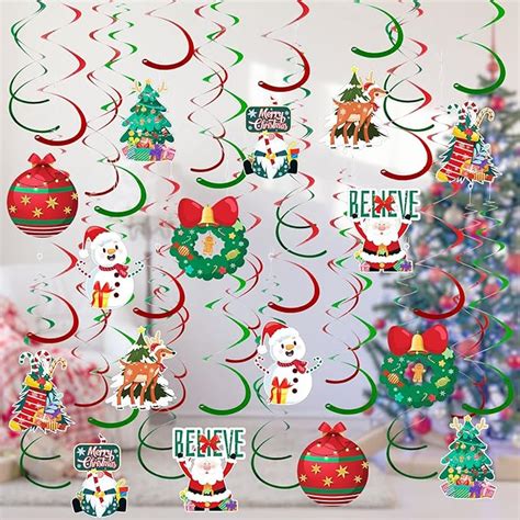 Amazon Release Spinner Pieces Christmas Hanging Swirl