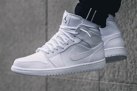 Triple White Air Jordan 1 Mids For Your All White Aesthetic The Cut