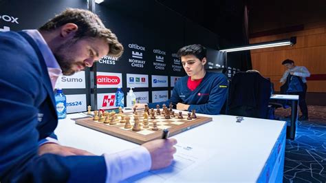 Magnus Carlsen Beats Aryan Tari In Tactical Endgame Altibox Norway