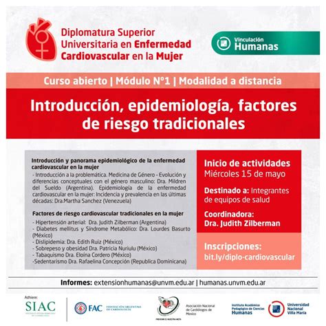 Inscripciones Abiertas Para El Curso “introducción Epidemiología Factores De Riesgo