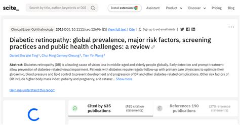 Diabetic Retinopathy Global Prevalence Major Risk Factors Screening