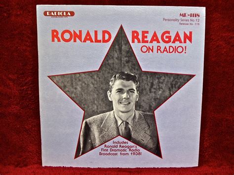 RONALD REAGAN Ronald Reagan on Radio 1980s Vintage Vinyl