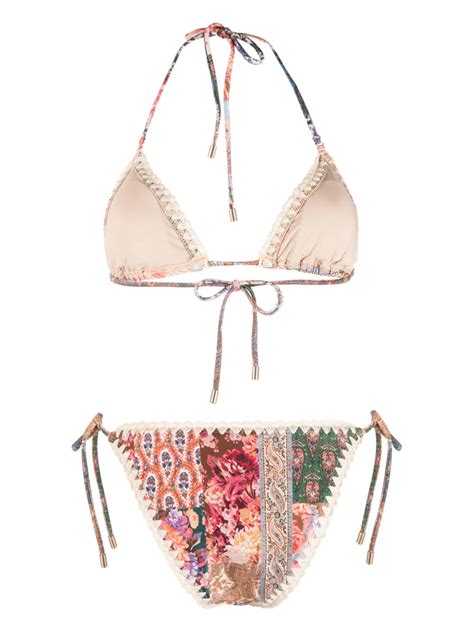 ZIMMERMANN Devi Crochet Trim Bikini Set Farfetch