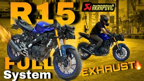 Riding The Loudest Full System Akrapovic R15 V4 YouTube