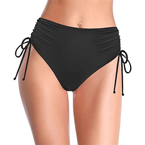 PEASKJP Plus Size Swimsuit Bottoms Women Women High Waist Bikini Bottom