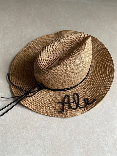 Personalized Straw Hat Custom Straw Hat Etsy