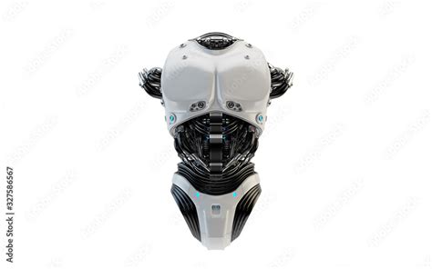 Futuristic Robot Body Part For Replacement 3d Rendering Of Armless