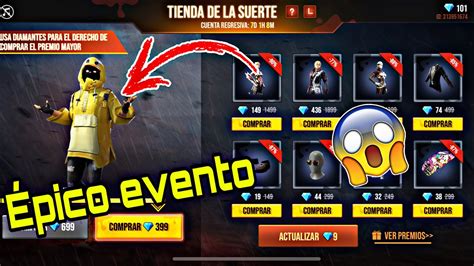 ASÍ FUNCIONA EL NUEVO EVENTO WEB TIENDA DE LA SUERTE FREE FIRE YouTube