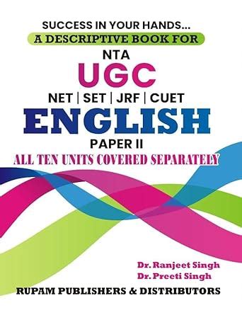 Buy A Descriptive Book For Nta Ugc Net Set Jrf Cuet English