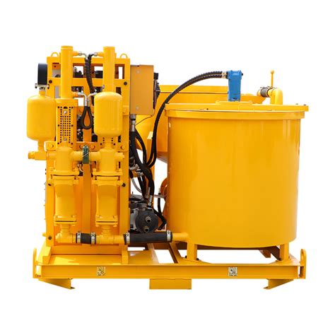 Hydraulic High Pressure Cement Mixing Grout Pump Station Plant China