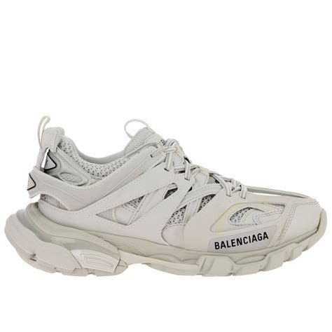 BALENCIAGA: Truck sneakers in leather and micro-mesh with oversized ...