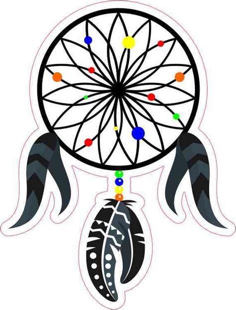 4in X 5in Colorful Dream Catcher Sticker Stickertalk®