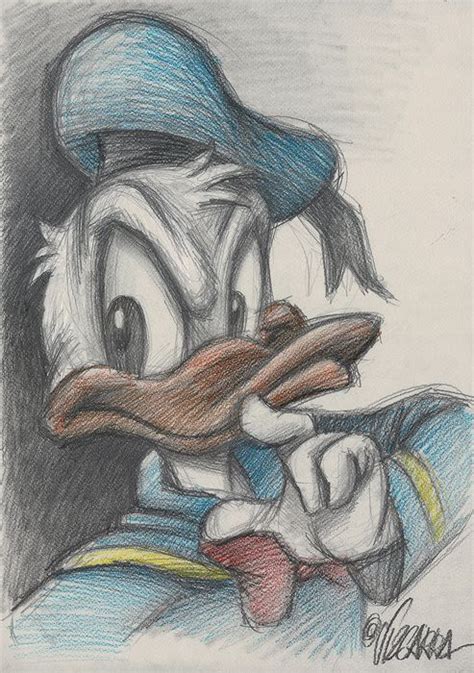 Donald Duck Feeling Original Drawing Joan Vizcarra Original Kunst