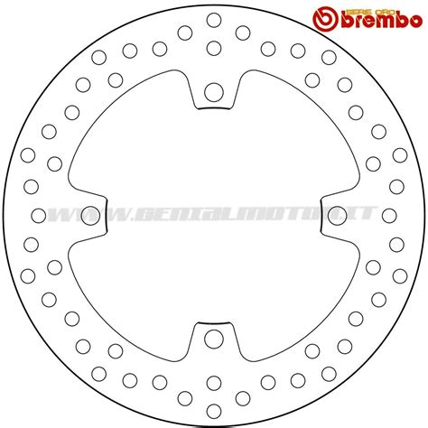 Brake Disc Fixed Brembo Serie Oro Rear For Suzuki Rm Z 250 2007 2010