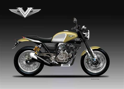 Bajaj V22 Cafe Racer Dirt And Classic Retro Rendered