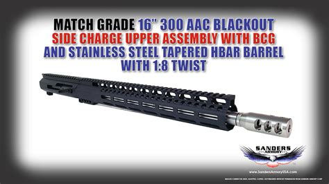 Sanders Armory Side Charging Ar Match Grade Aac Blackout R