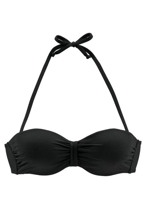 B Gel Bandeau Bikini Top Schwarz Cup A Lascana De