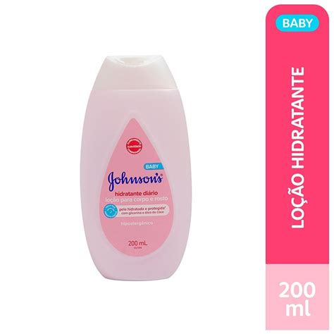 Creme Hidratante Rosa 200ml Johnsons Baby Linha Infantil eFácil