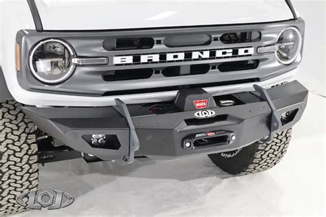 21 24 Bronco Lod Black Ops Shorty Winch Front Bumper