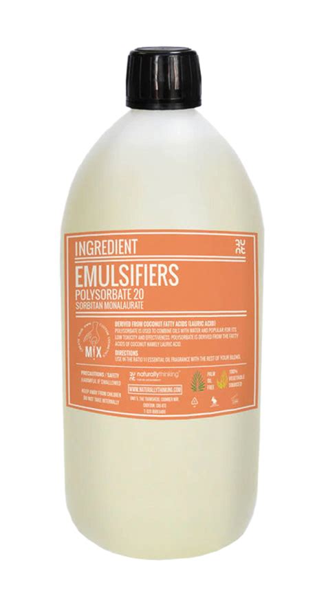 Polysorbate 20 used in skincare to combine oil and water