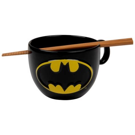 Batman 846070 Dc Batman Bat Symbol Ramen Bowl With Chopsticks 1 Kroger