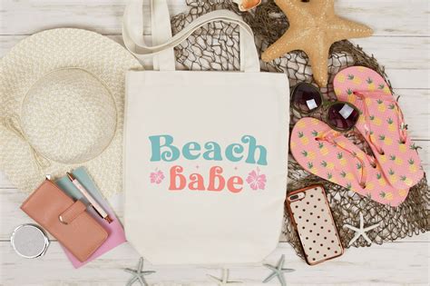 Beach Babe Retro Summer Svg By Craftlabsvg Thehungryjpeg