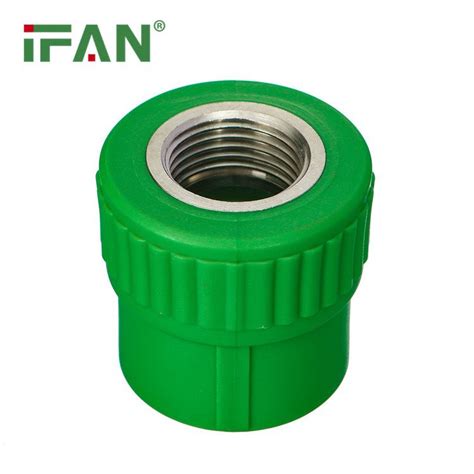 Ifan PPR Pipe Fitting Green Color Brass Insert Female Socket