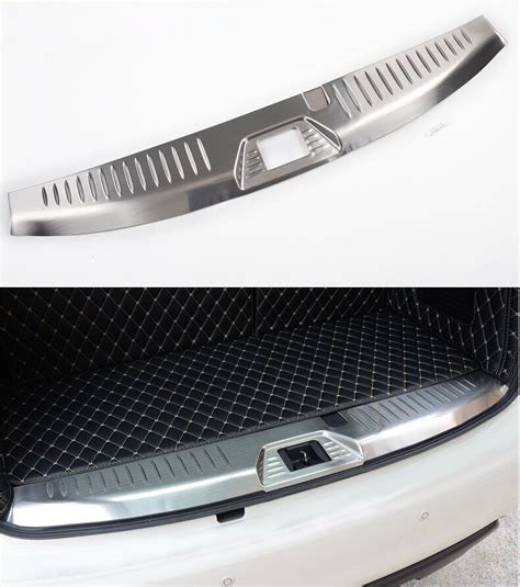 Stainless Steel Rear Bumper Protector Sill Trunk Guard Cover Trim Car