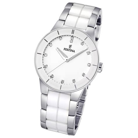 Festina Damenuhr Wei Ceramic Uhren Kollektion Trend Uhr Uf