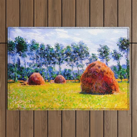 Claude Monet French Haystacks At Giverny Meules