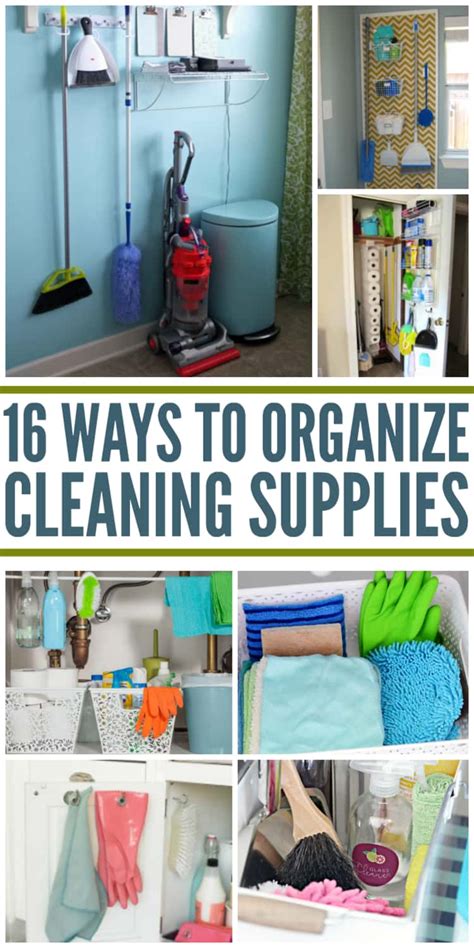 16 Clever Ways to Organize Cleaning Supplies